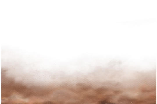 Swirling Brown Dust Cloud on Transparent Background | High-Resolution Atmospheric PNG