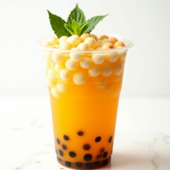 Fototapeta premium glass of orange juice