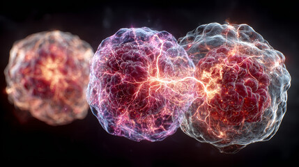 Electric ball and lightning strike, impact place, plasma sphere or magical energy flash of blue and lilac colors isolated on black background. Powerful electrical discharge, Realistic 3d vector set