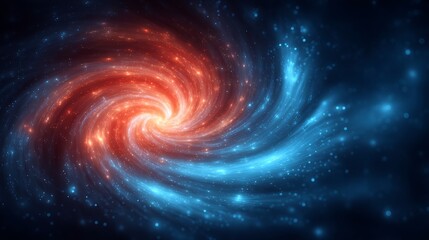 A swirling galaxy of vibrant colors.