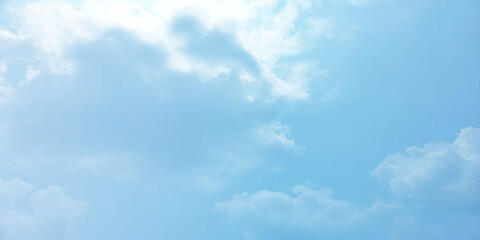 sunny sky blue light watercolor background. Aquarelle painting brush effect card paper textured canvas cloudy smoke space for text, entertaining card, template. aquamarine color graphics illustration