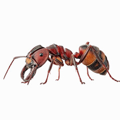 Close-up of a Red Ant, Powerful Jaws, Detailed