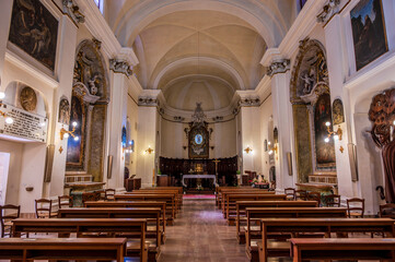 Fototapeta premium Grottammare, Marche. Oasis of Santa Maria ai Monti