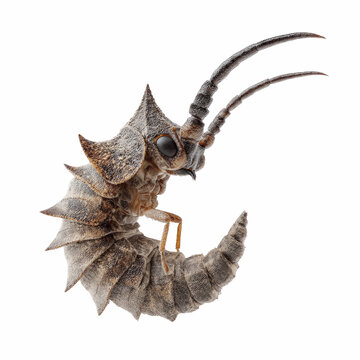 Close-up of a Corydalidae Larva, Alderfly Larva,