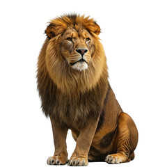 lion isolated on white