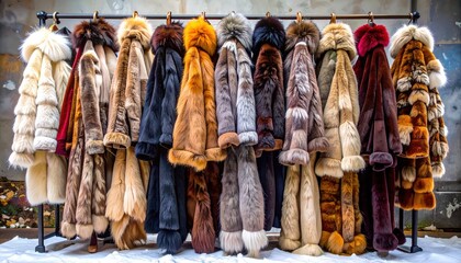 Generated image of a Luxurious Fur Coat Collection