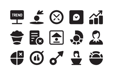 Collection of Business and Marketing Related Icons