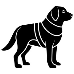 Fototapeta premium black and white dog