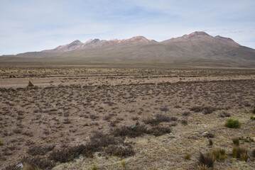 Lande désertique de l'Altiplano andin. Pérou
