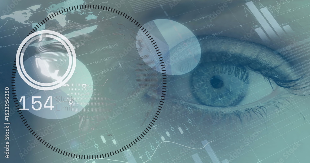 Poster image of data processing over eye
