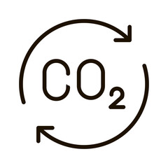 Sustainable Energy and Environmental Conservation Icon in Outline Style