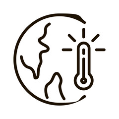 Sustainable Energy and Environmental Conservation Icon in Outline Style