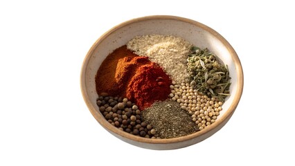 Bowl of Whole Spices Used in Taco Seasoning