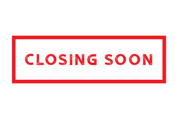 Coming soon red ribbon label banner.