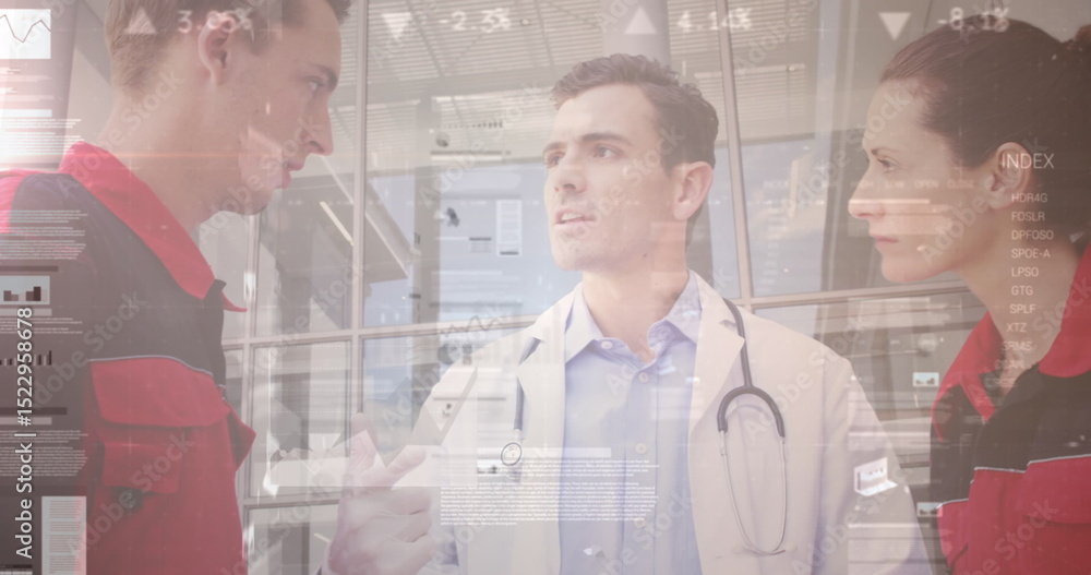 Poster image of data processing over diverse doctors