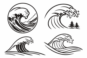 Obraz premium set of tattoo design elements