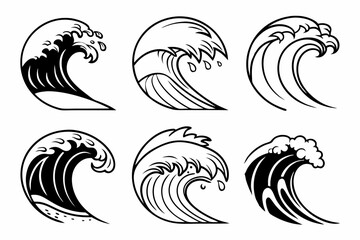 Obraz premium black and white birds