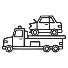 Naklejka premium Car accident icon