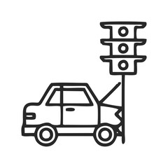 Car accident icon