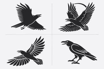 Fototapeta premium eagle vector set