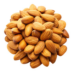 Fototapeta premium almonds on white background