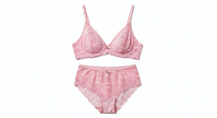 Elegant Pink Lace Lingerie Set: A Delicate Combination of Comfort and Style