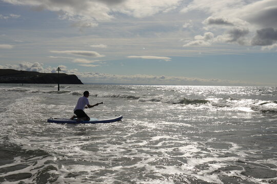 surfer on the beach