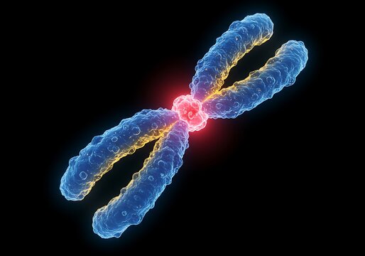Chromosome with centromere structure