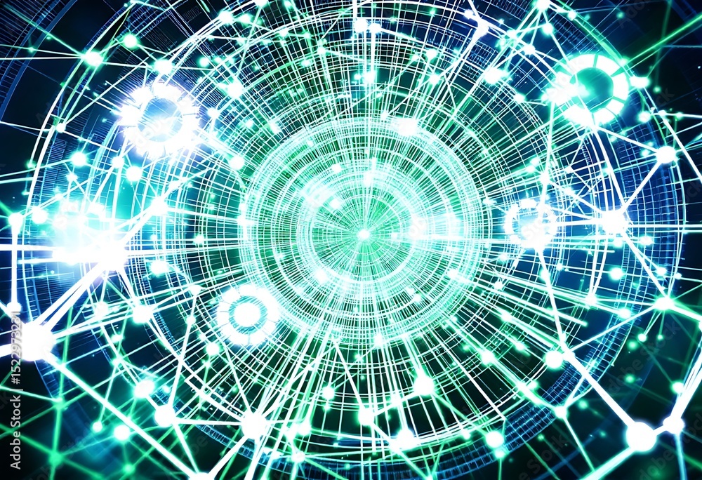 Poster abstract network connection digital technology background image