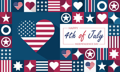 Obraz premium USA flag background, 4 th of july independence day