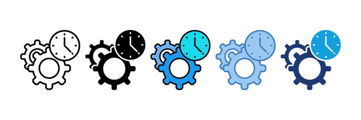 Process Icon Element For Design