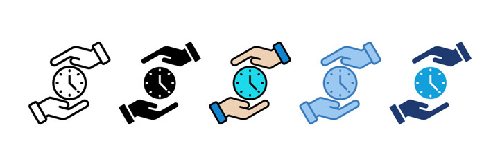 Save Time Icon Element For Design