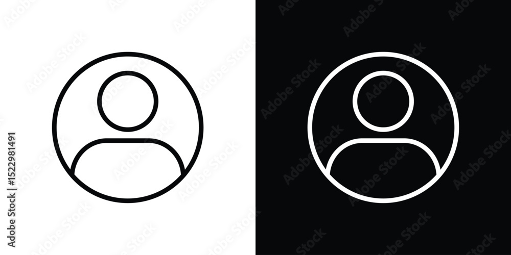Aufkleber account icon graphic vector set for ui design