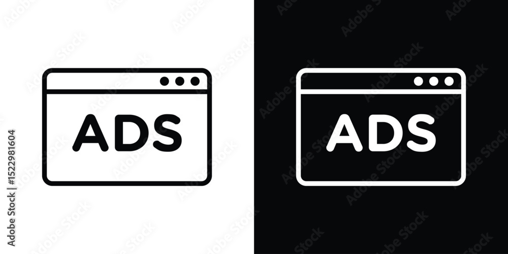 Aufkleber ad icon graphic vector set for ui design