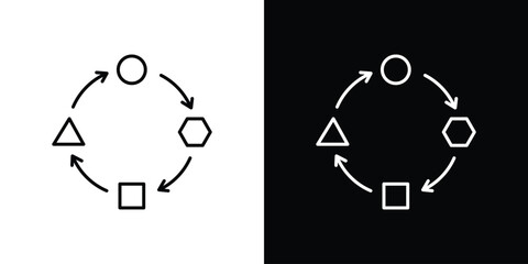 Adaptation icon Graphic vector set for ui design