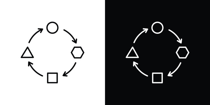 Adaptation icon Graphic vector set for ui design