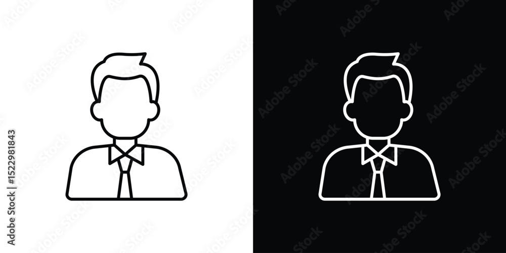 Poster admin icon graphic vector set for ui design