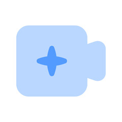 generate video ai duotone icon