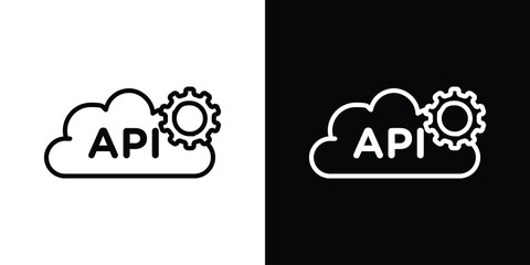 API icon Graphic vector set for ui design