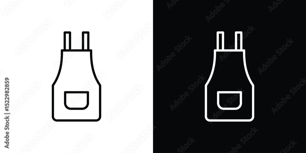 Poster apron icon graphic vector set for ui design