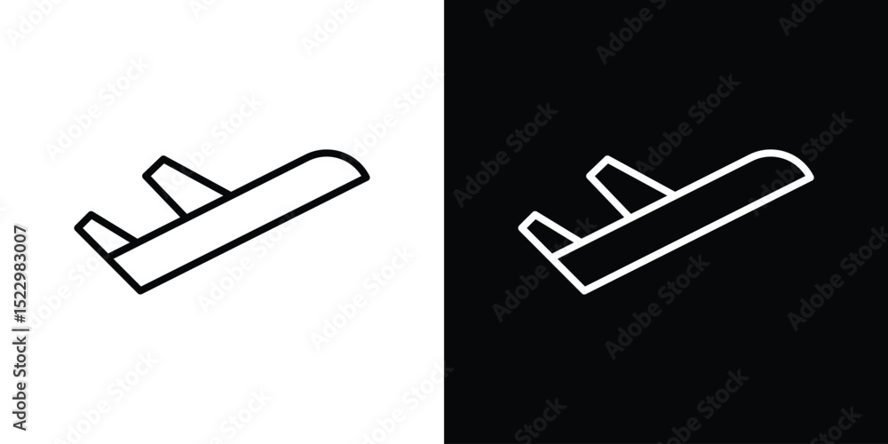 Poster arrival icon graphic vector set for ui design