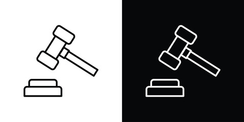 Auction icon Graphic vector set for ui design