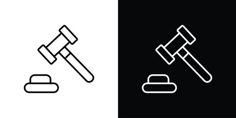 Auction icon Graphic vector set for ui design