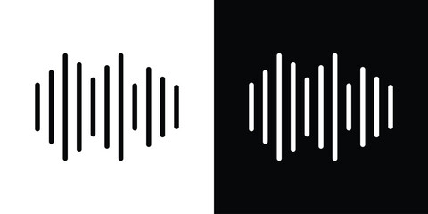 Audio icon Graphic vector set for ui design