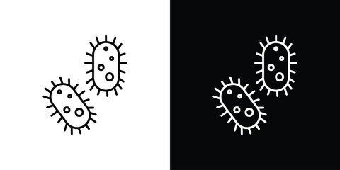 Bacteria icon Graphic vector set for ui design