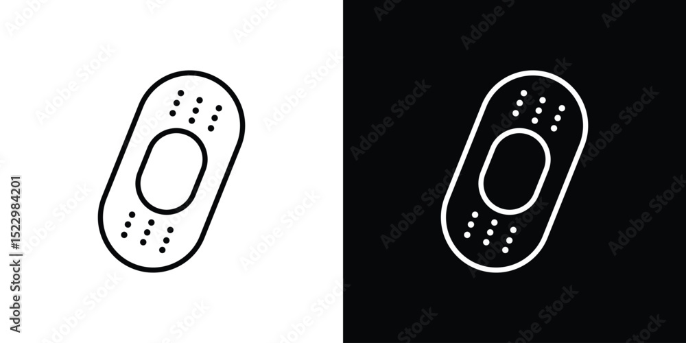 Poster bandage icon graphic vector set for ui design