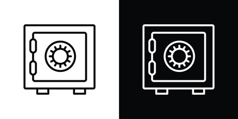 Bank vault icon Graphic vector set for ui design