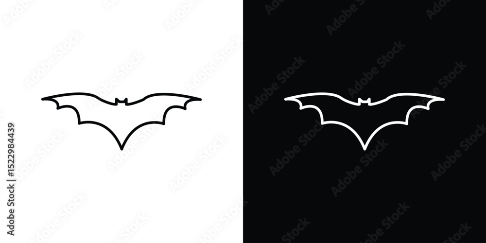 Aufkleber bat icon graphic vector set for ui design