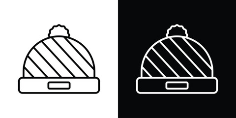 Beanie icon Graphic vector set for ui design