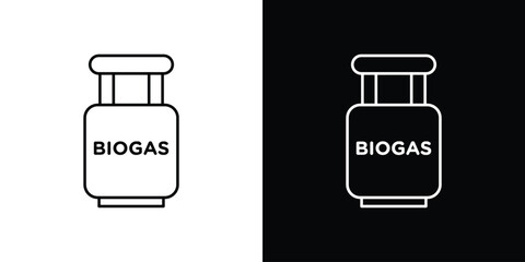 Biogas icon Graphic vector set for ui design